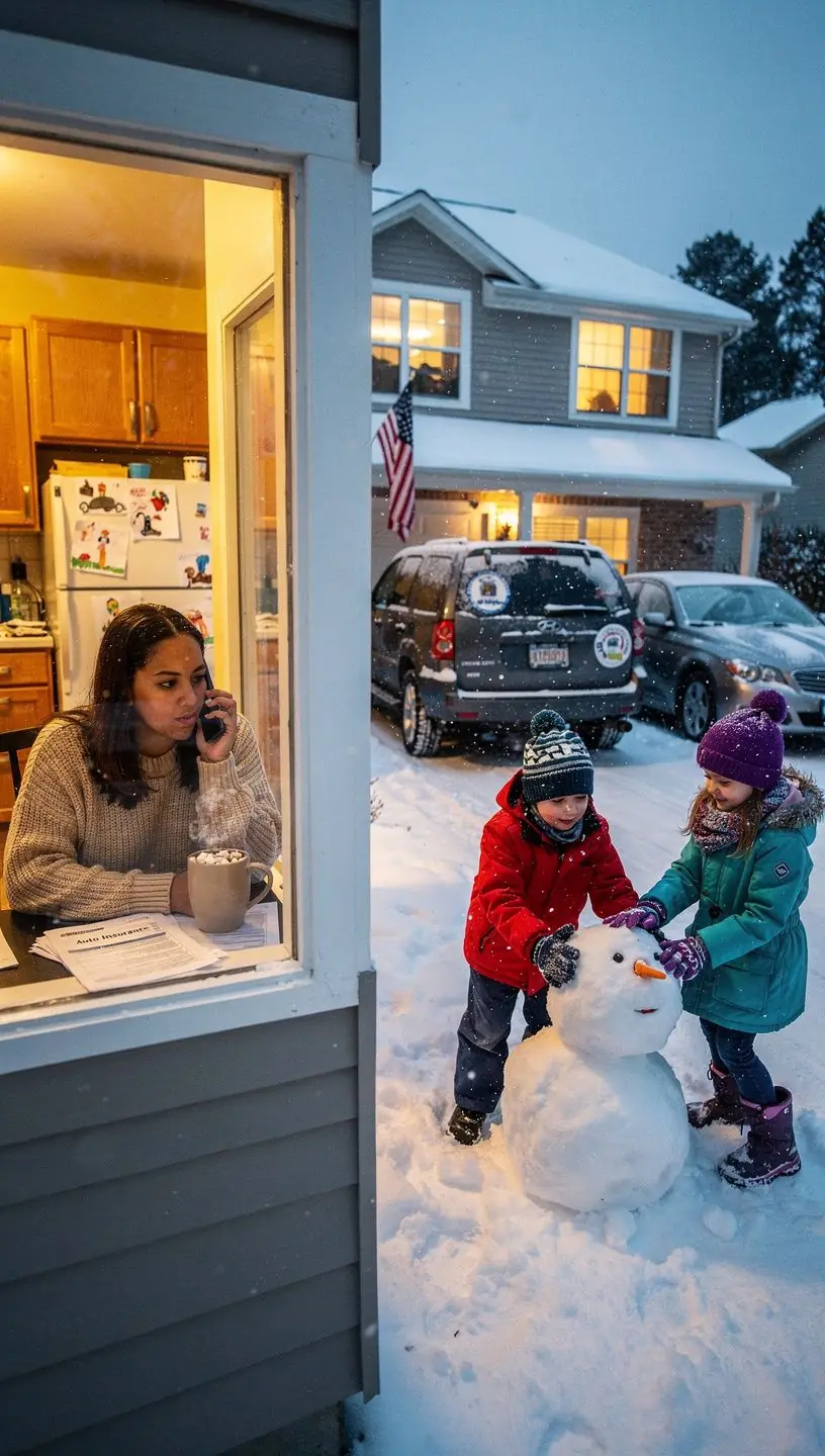 Konsultant ubezpieczeń wyjaśniający zasady pokrycia dla kierowców wojskowych.